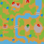 カサブランカ村の地図