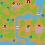 カサブランカ村の地図