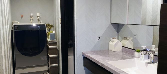 ほぼ完成の洗面所